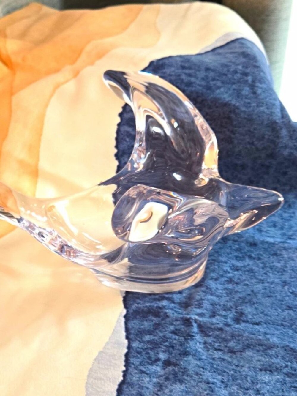 Vintage Princess House Crystal Dove Candy Dish